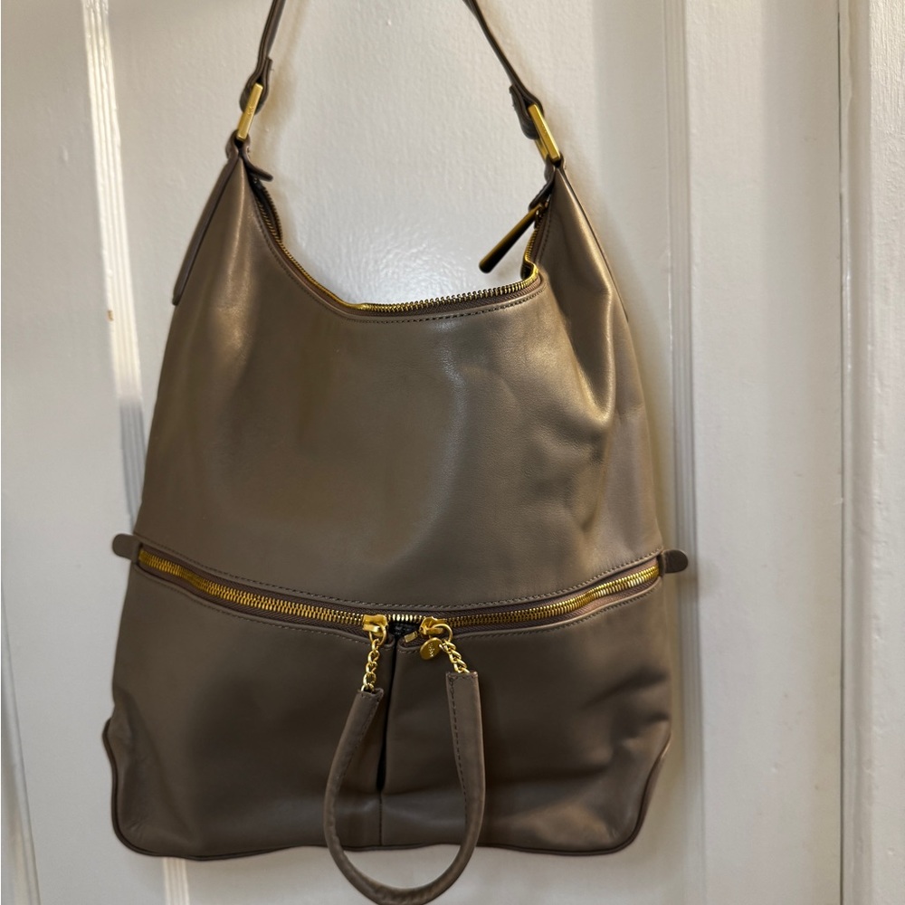 HOBO Taupe Leather Women's Bag